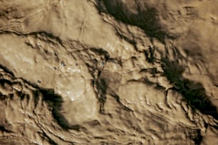 ein Satellitenbild eines Gebirges