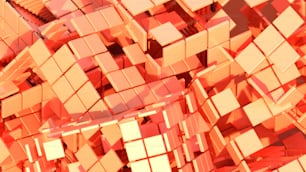un tas de cubes qui sont empilés ensemble