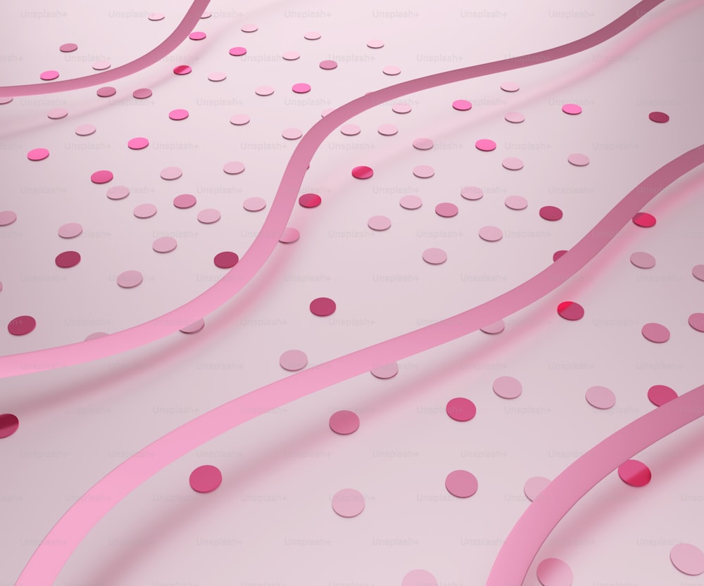 a pink background with pink and pink circles
