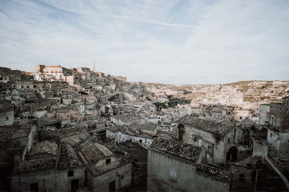 a view of a city from a high point of view