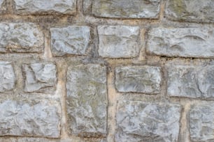 Gros plan d’un mur fait de blocs de pierre