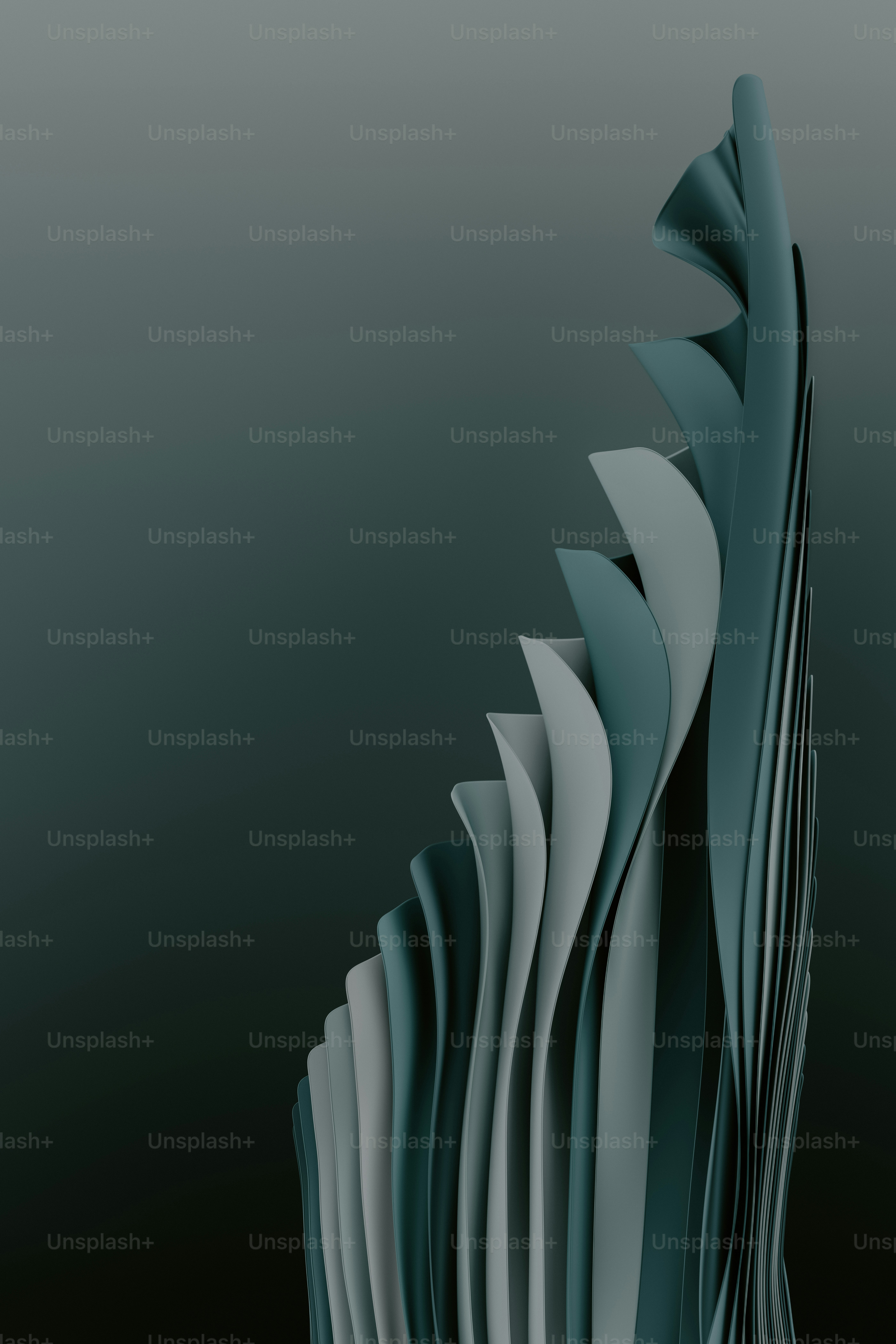 a stack of folded papers sitting on top of a table