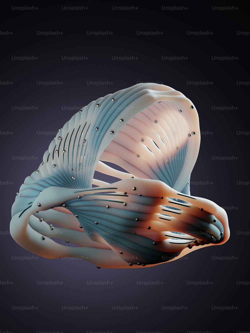 Ein 3D-Bild eines Vogels, der durch die Luft fliegt