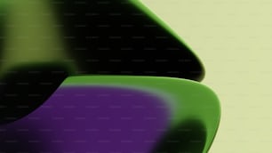 a close up of a purple and green object