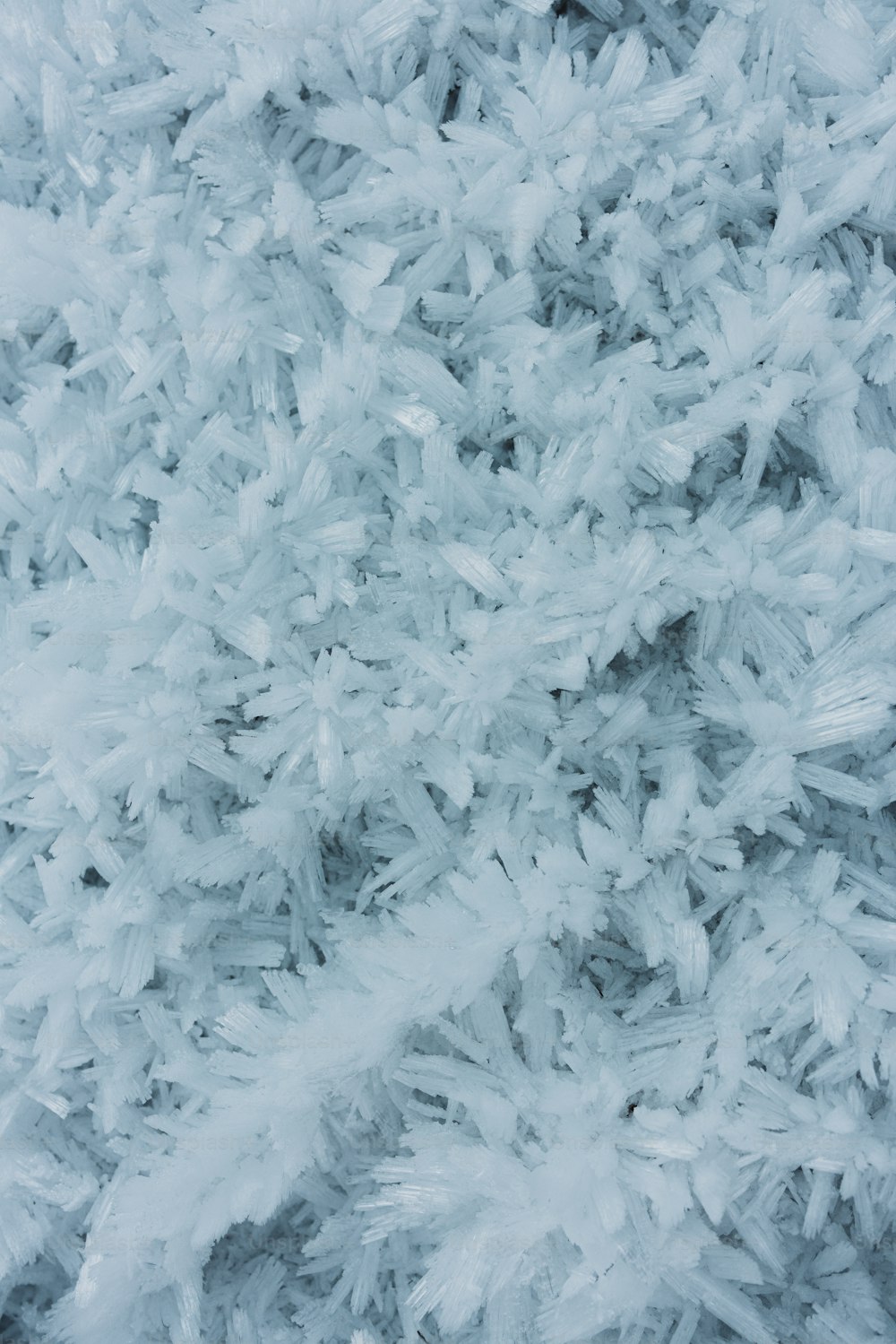 a close up of a pile of snow