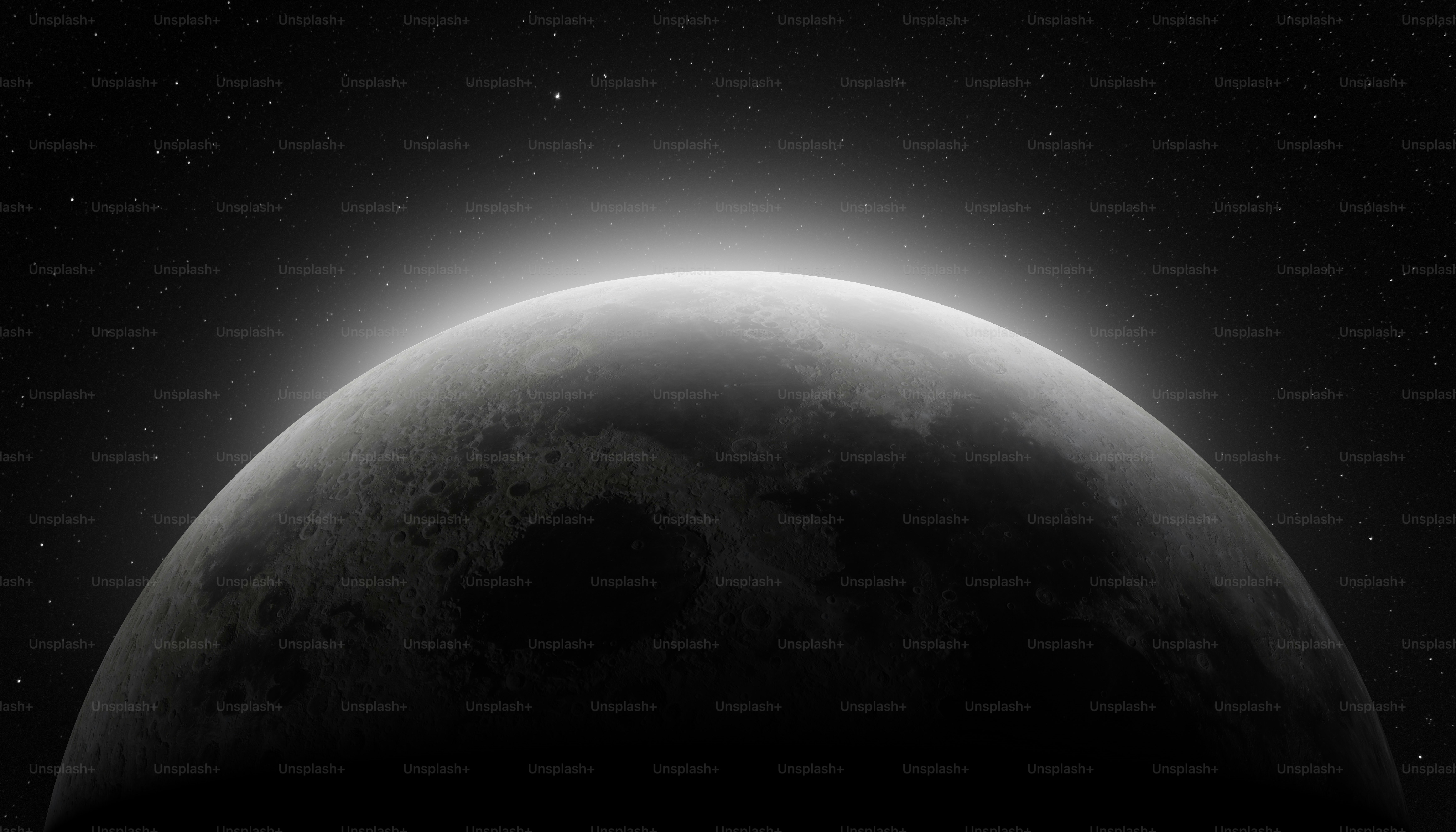 Un'immagine della luna ripresa dallo spazio