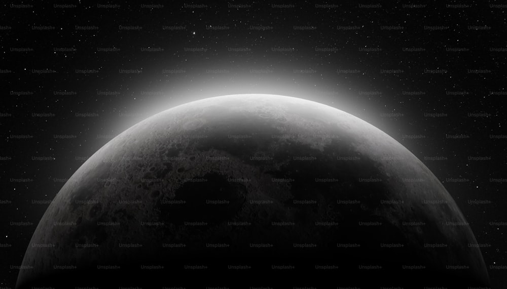 宇宙から撮影した月の画像