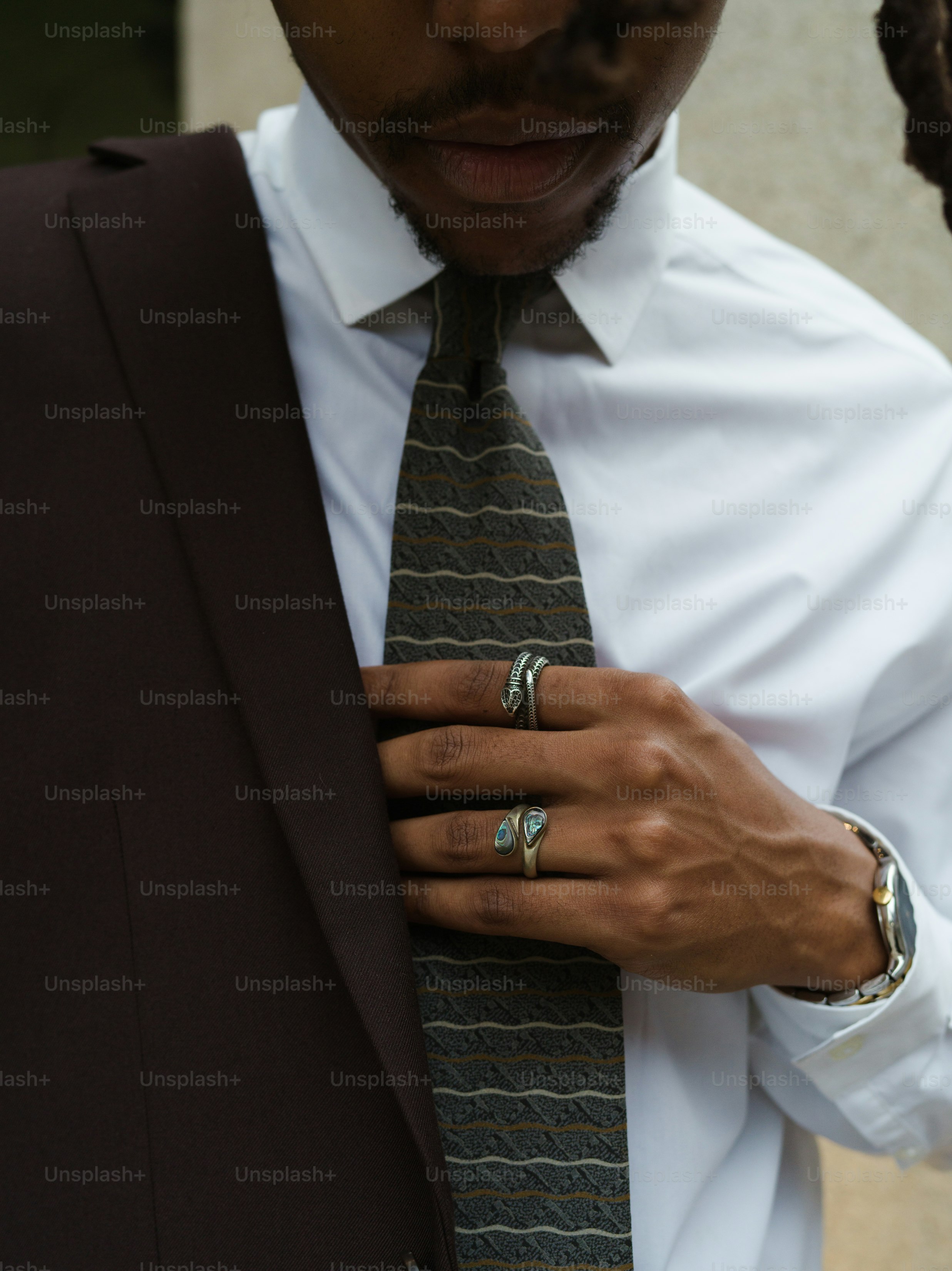 a man wearing a suit and a tie