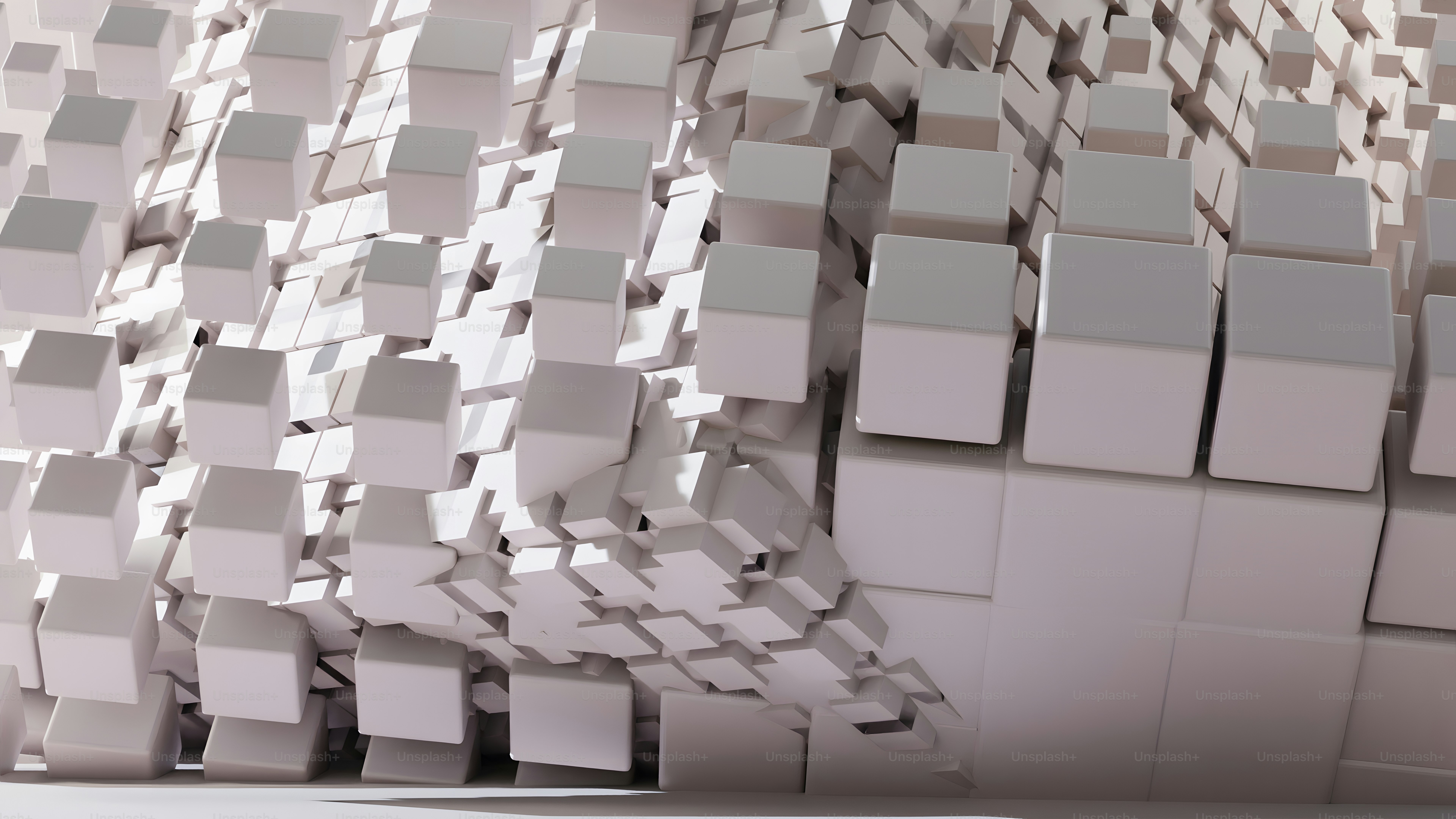 A large group of cubes that are in a room photo – Square Image on Unsplash