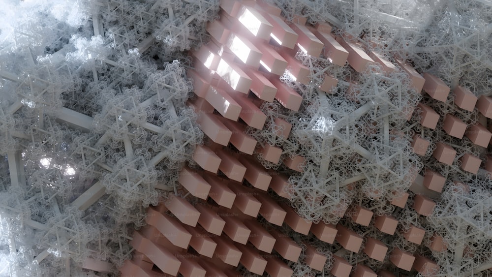 um close up de um padrão feito de tijolos