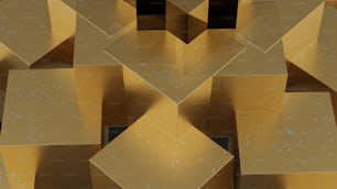 a bunch of boxes that are stacked on top of each other