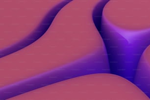 Un'immagine generata al computer di forme viola