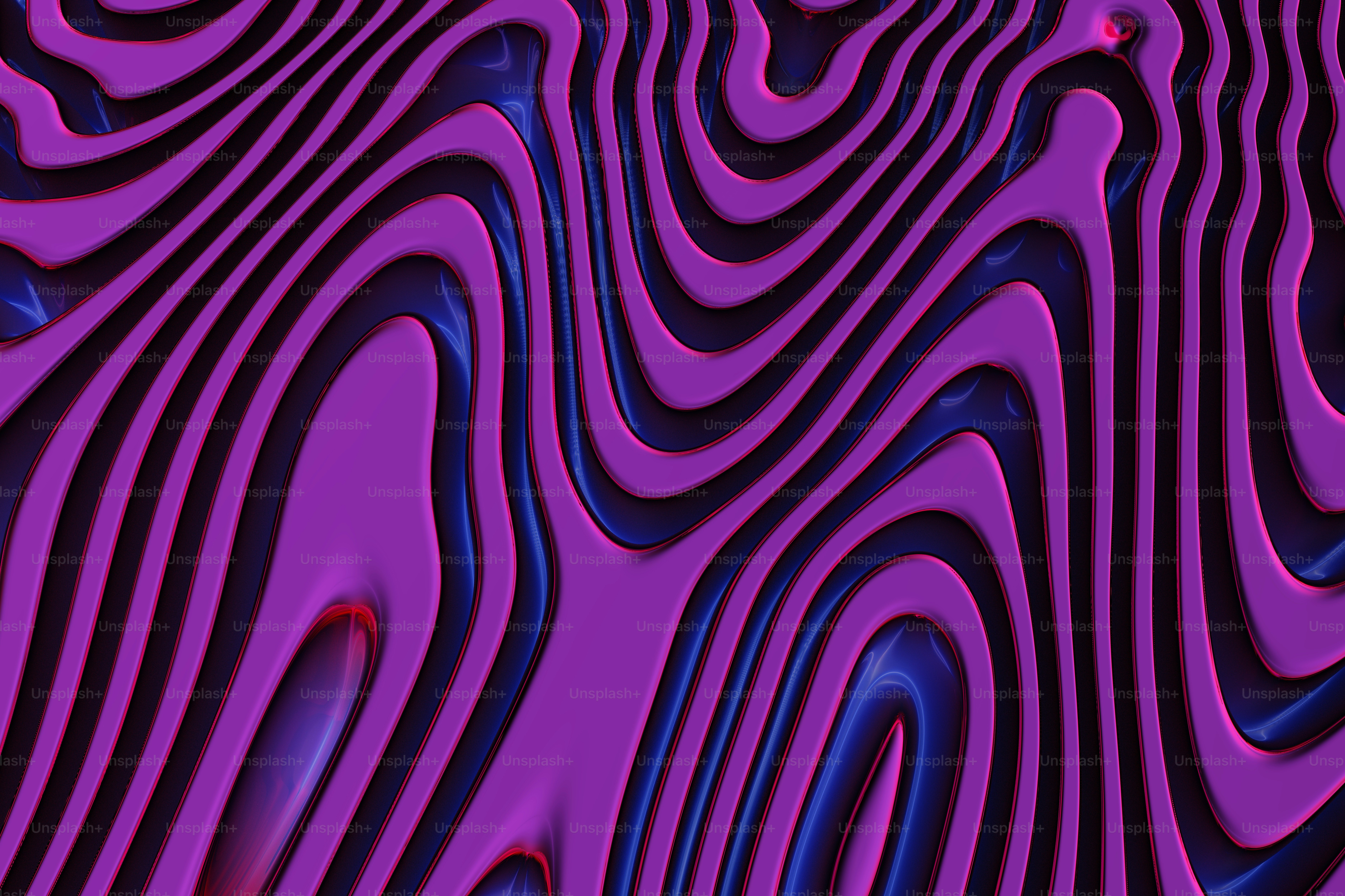 紫色の背景に波線の写真 – Unsplashの壁紙の画像, image size:3000x2000