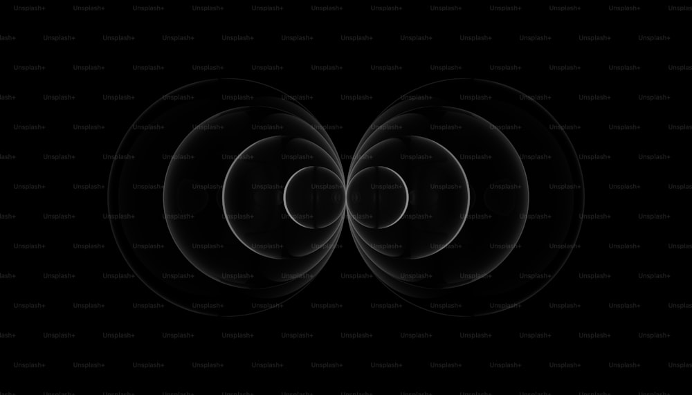 a black background with three circles in the middle