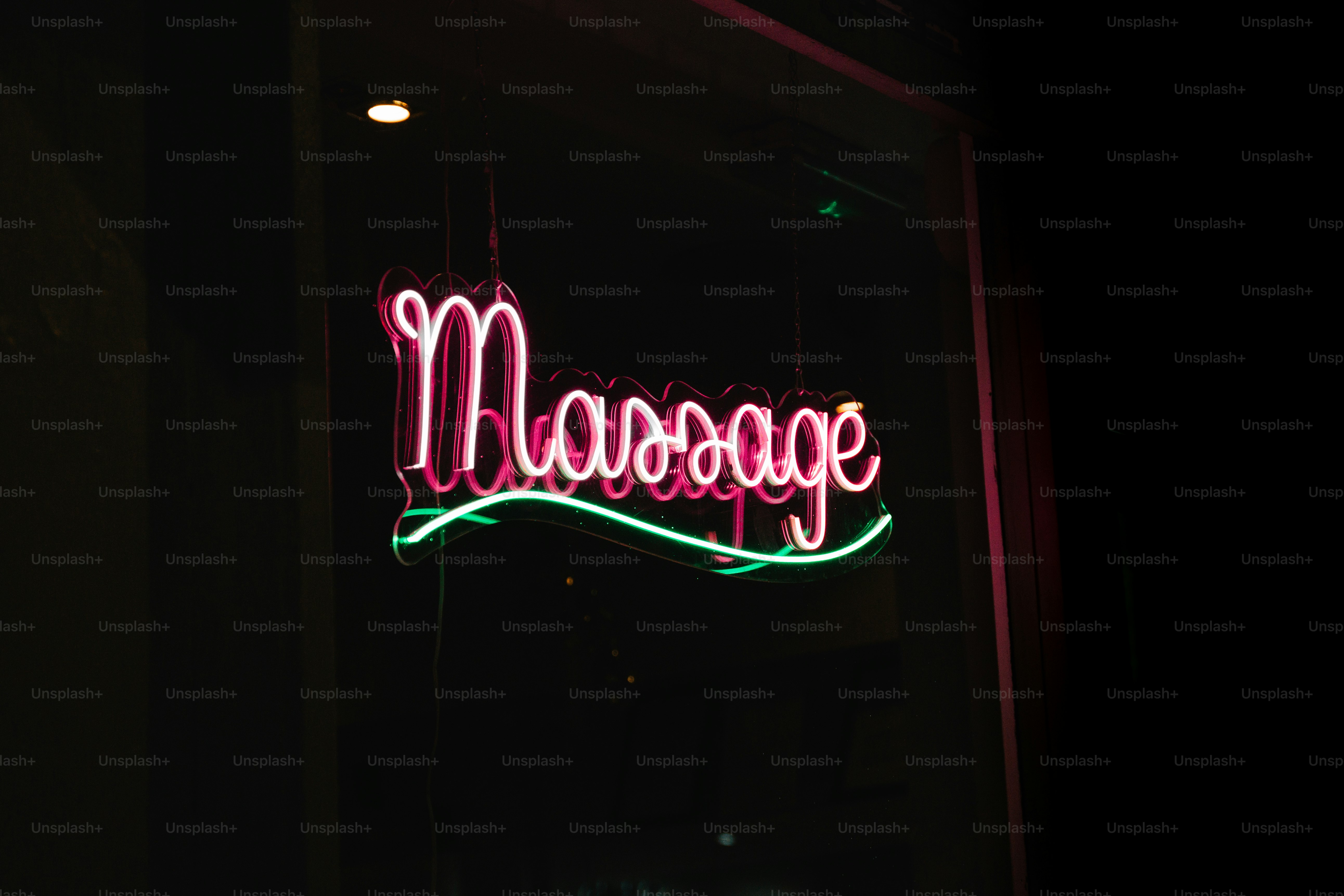 Massage neon sign