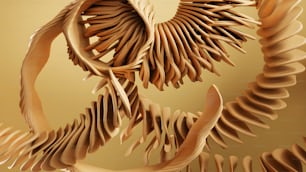 a close up of a sculpture made of wood
