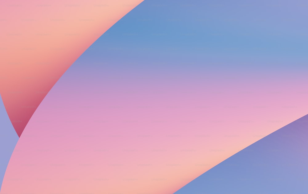 a pink and blue background with a curved curve