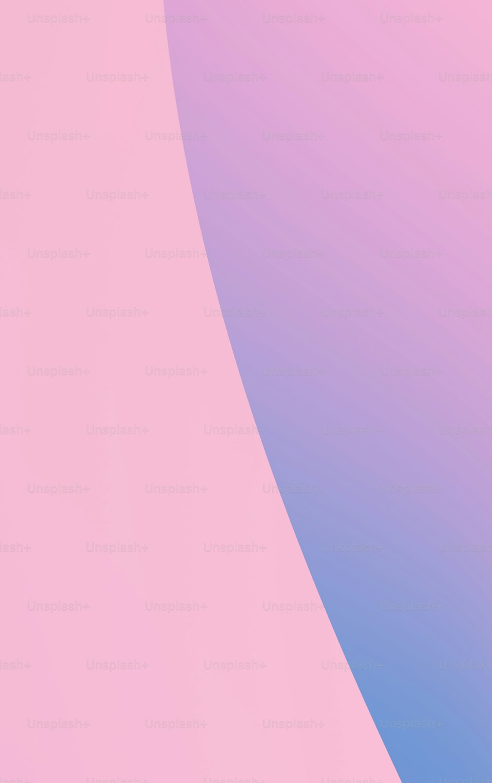 a pink and blue background with a curved curve
