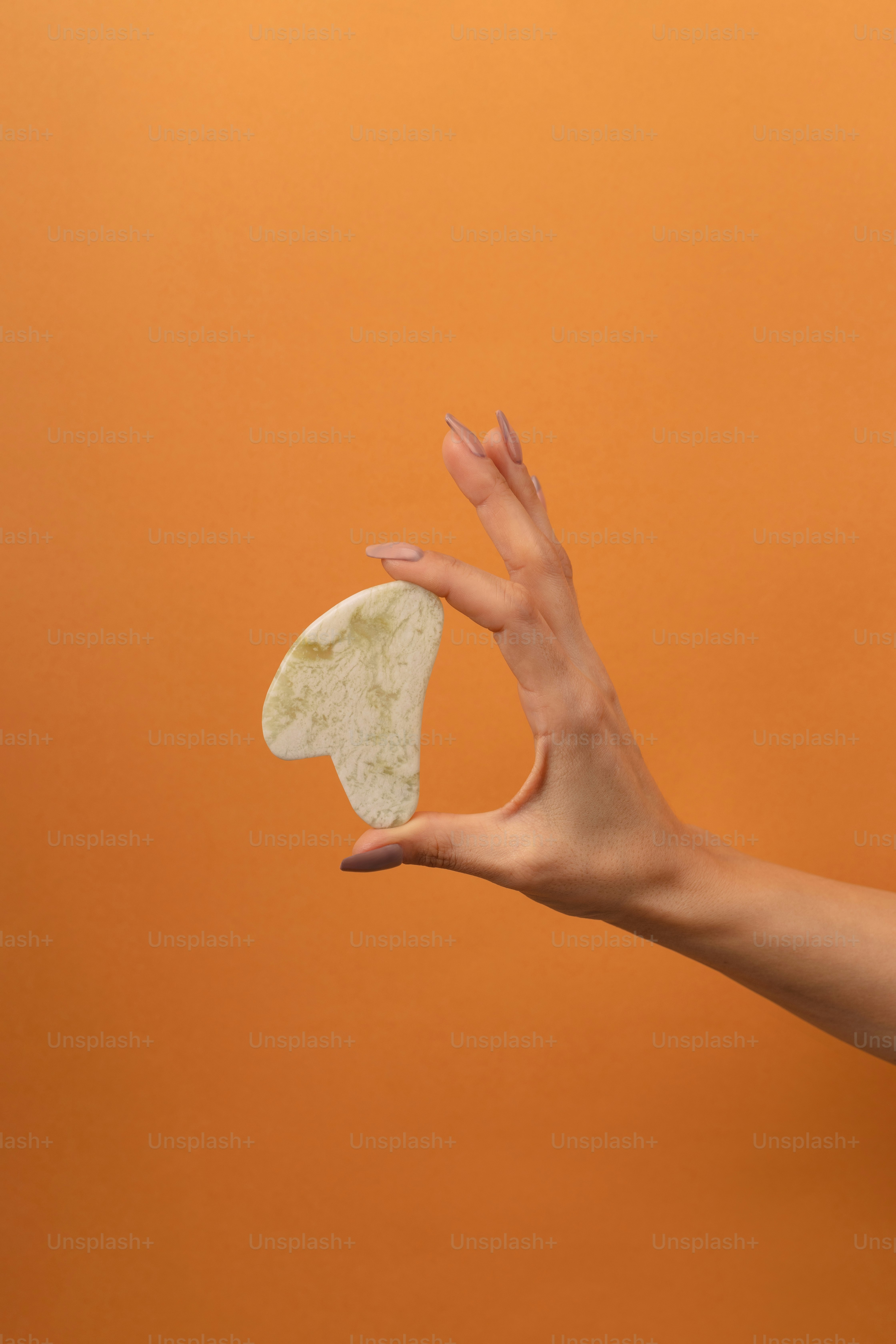 a person holding a piece of bread in their hand