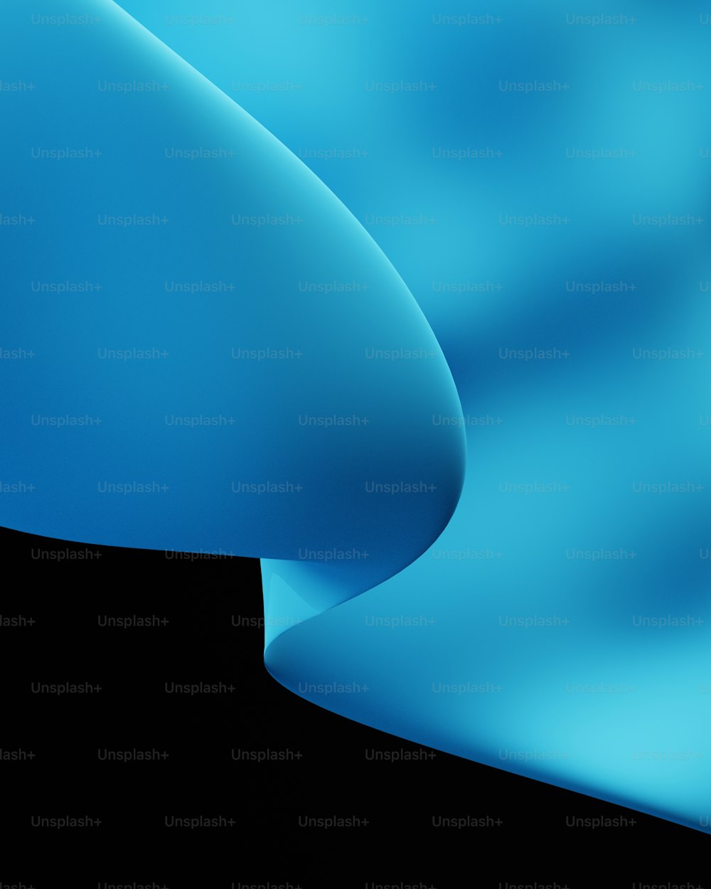 a black and blue background with a curved curve