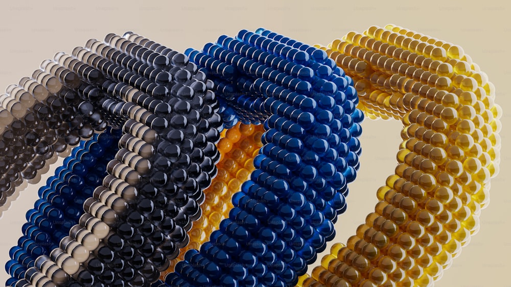 a close up of a bunch of different colored objects