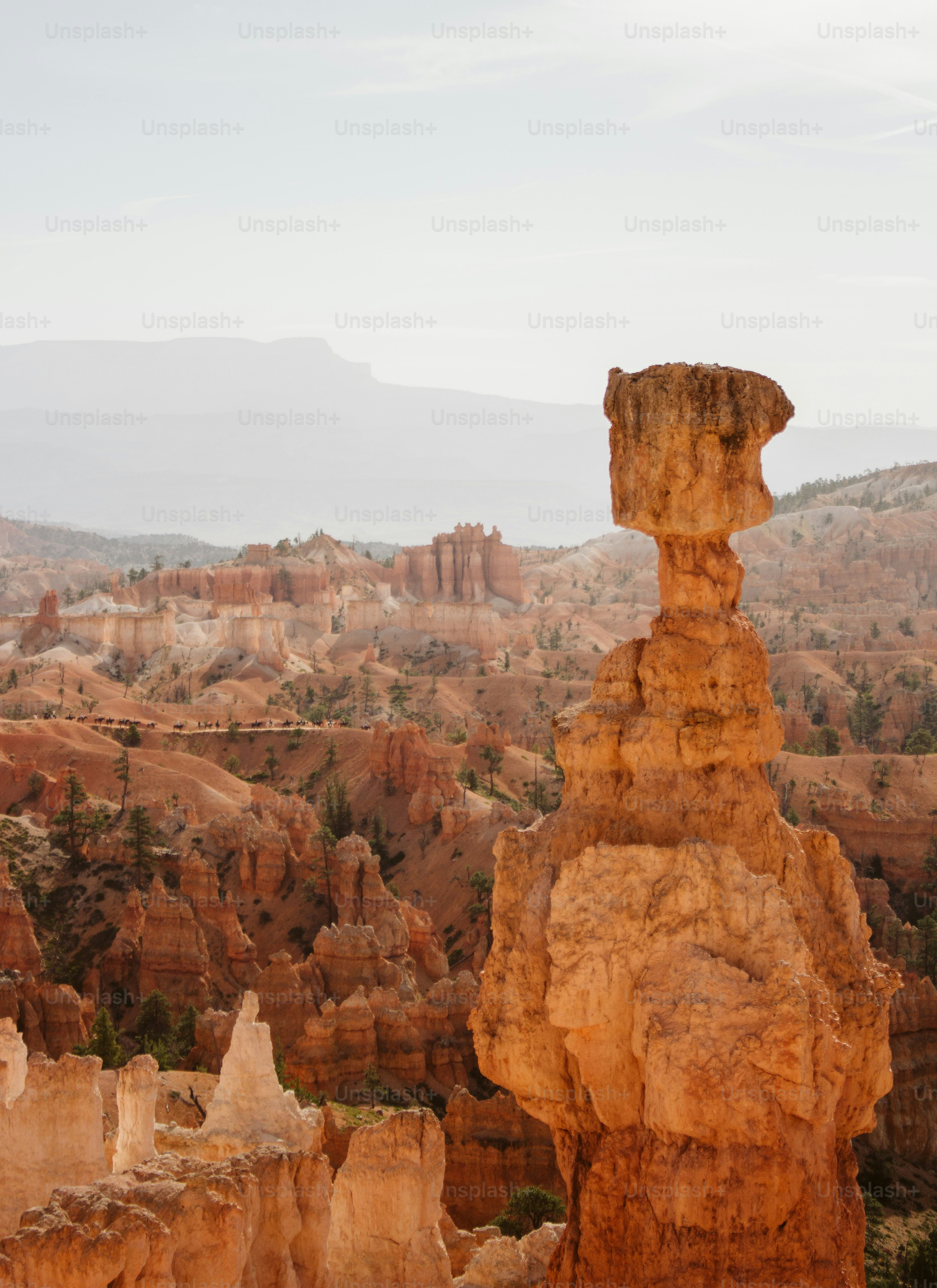 A large rock formation in the middle of a desert photo – Wallpaper ...