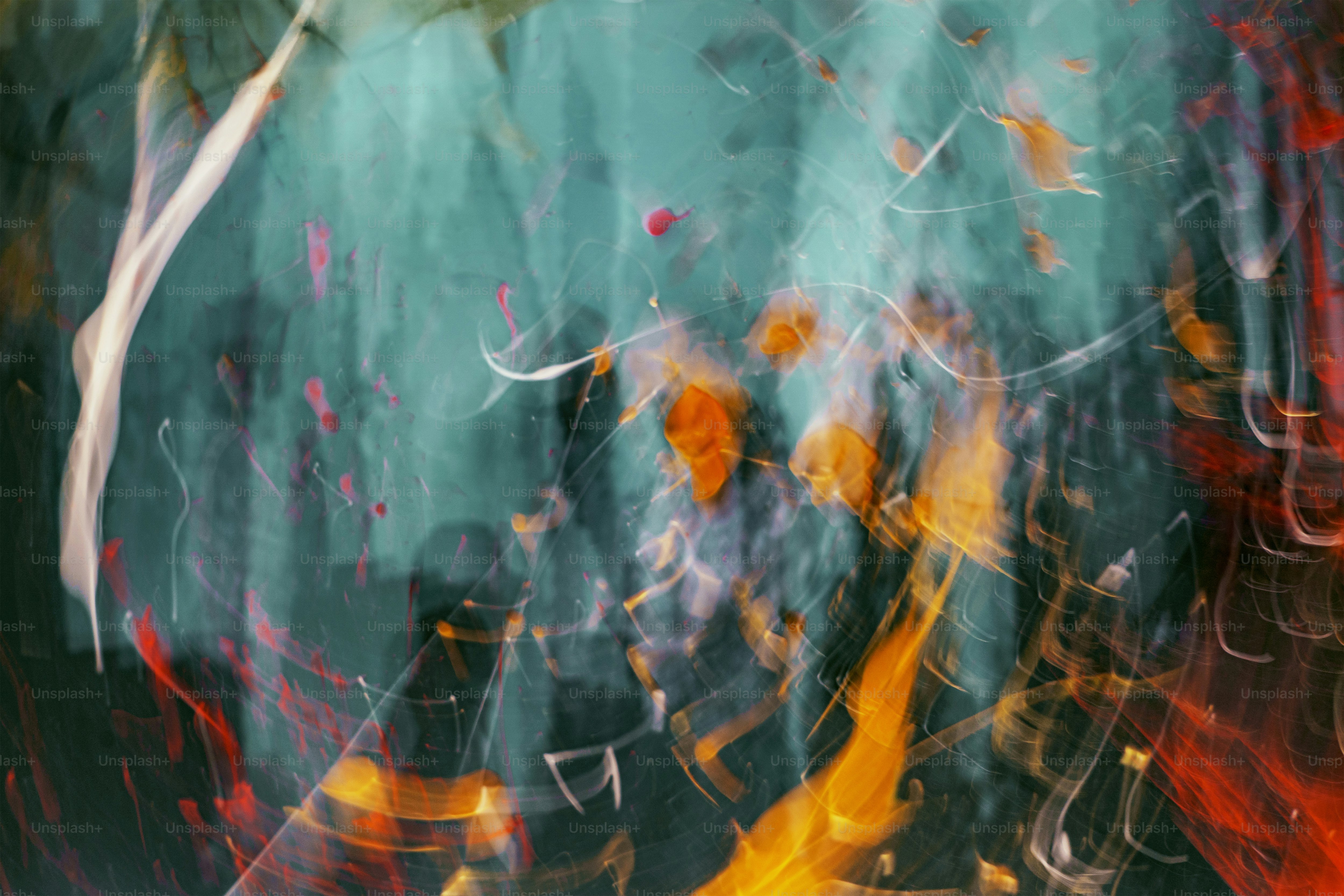 a blurry photograph of a person with a cell phone