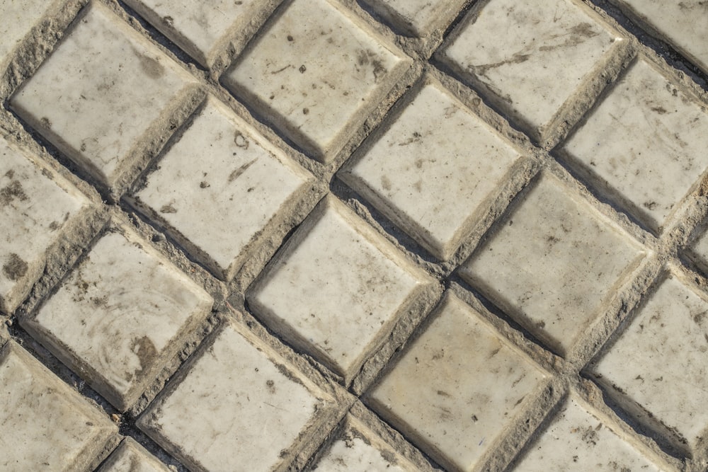 a close up view of a tile floor