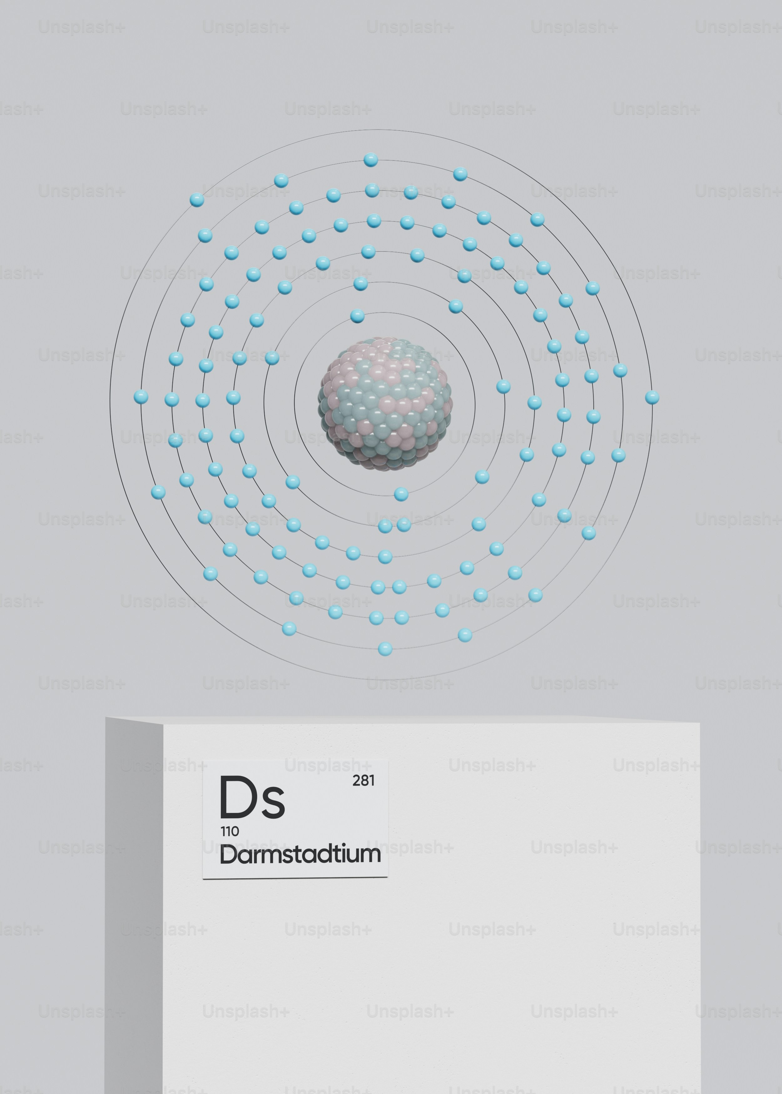 una caja blanca con puntos azules
