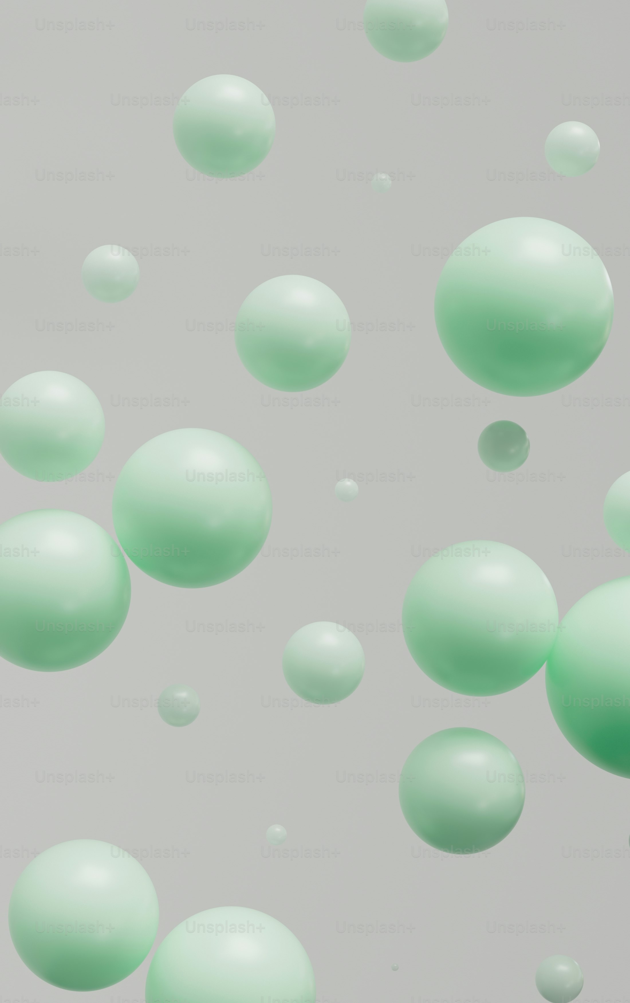 um monte de bolhas flutuando no ar