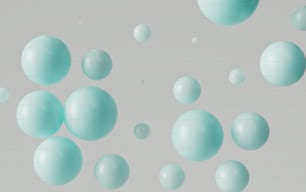 a bunch of bubbles floating in the air