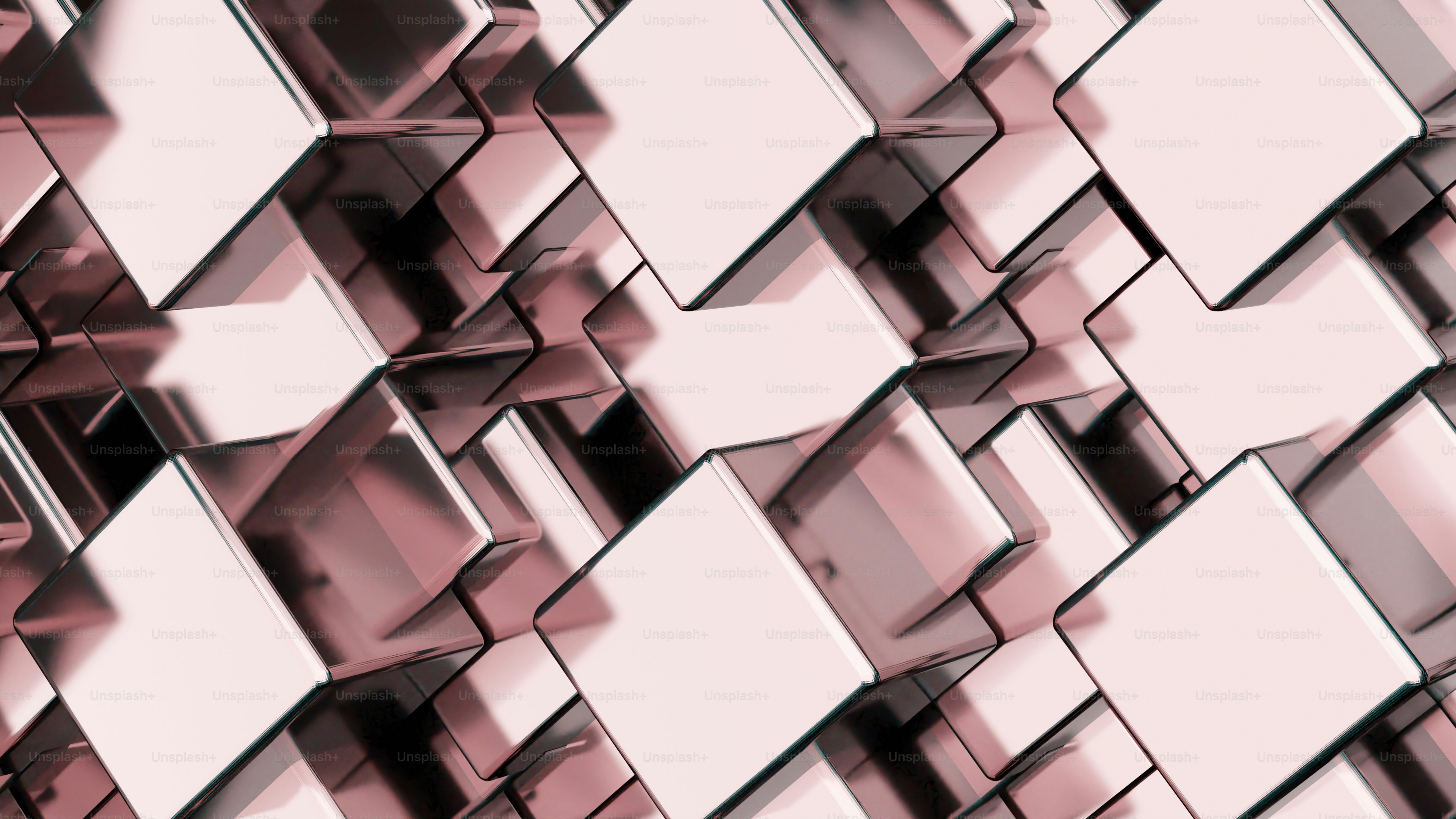 A very large group of cubes that are pink photo – 3d render Image on ...