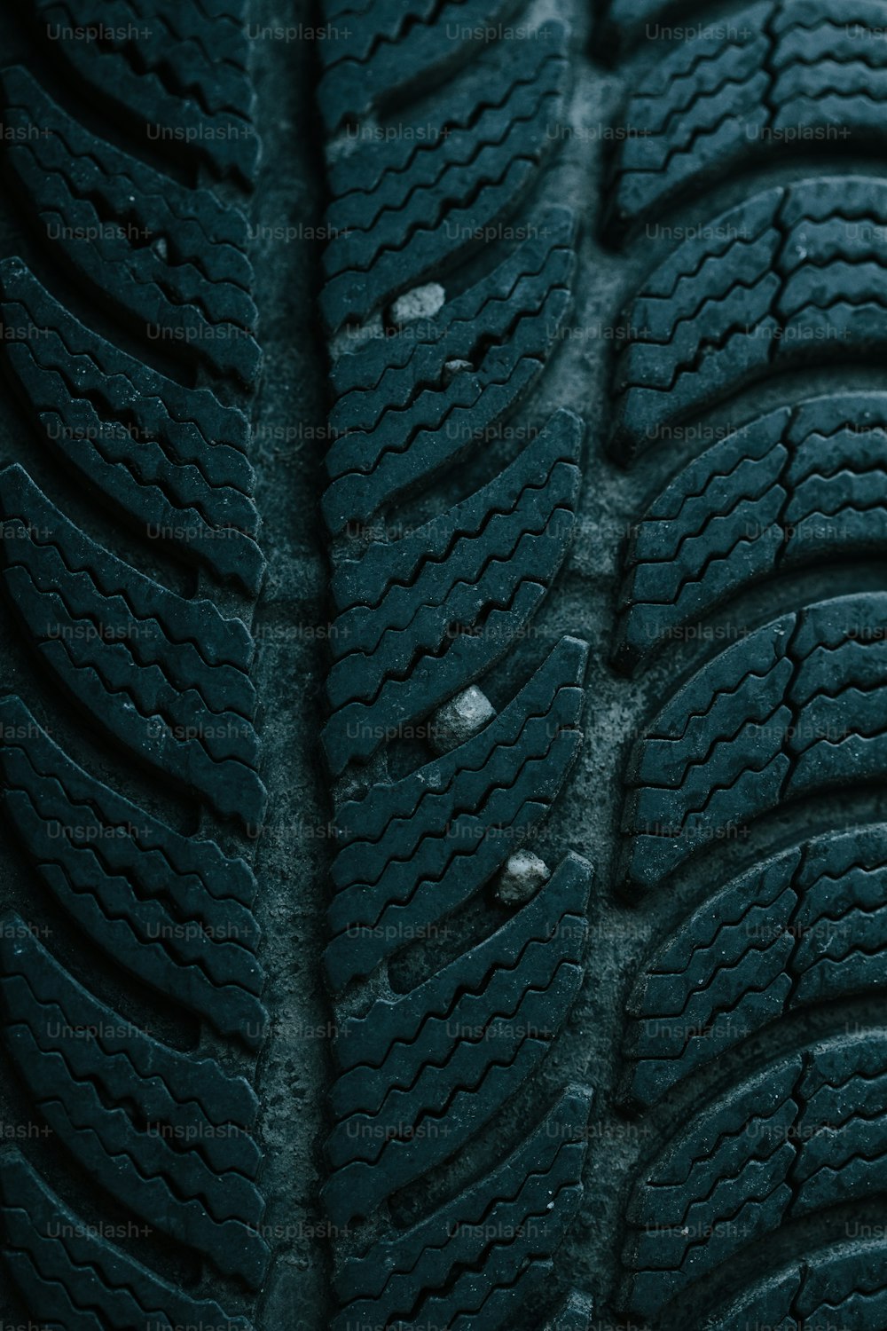 a close up of a tire on a car
