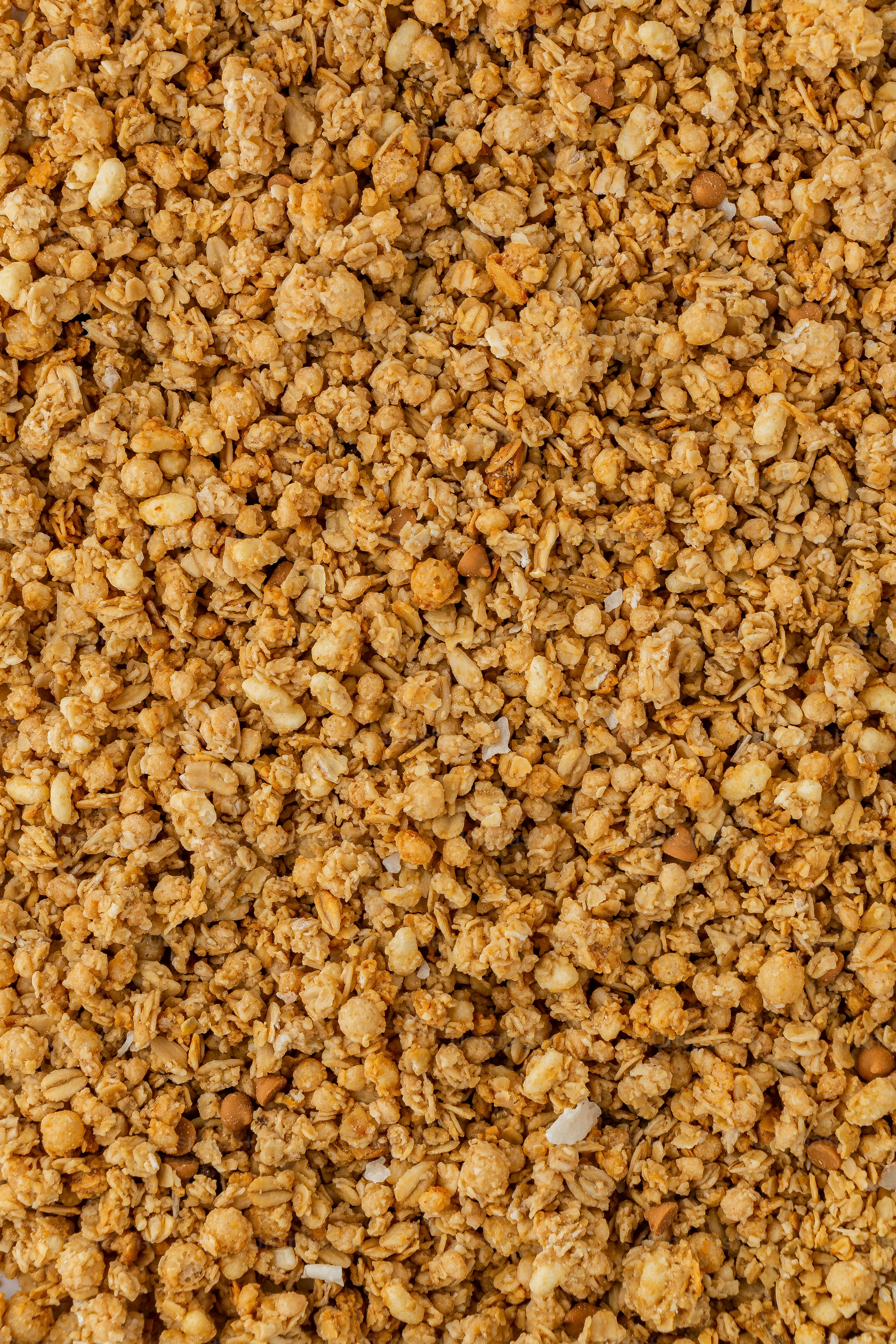 uma visão de perto de uma mistura de alimentos