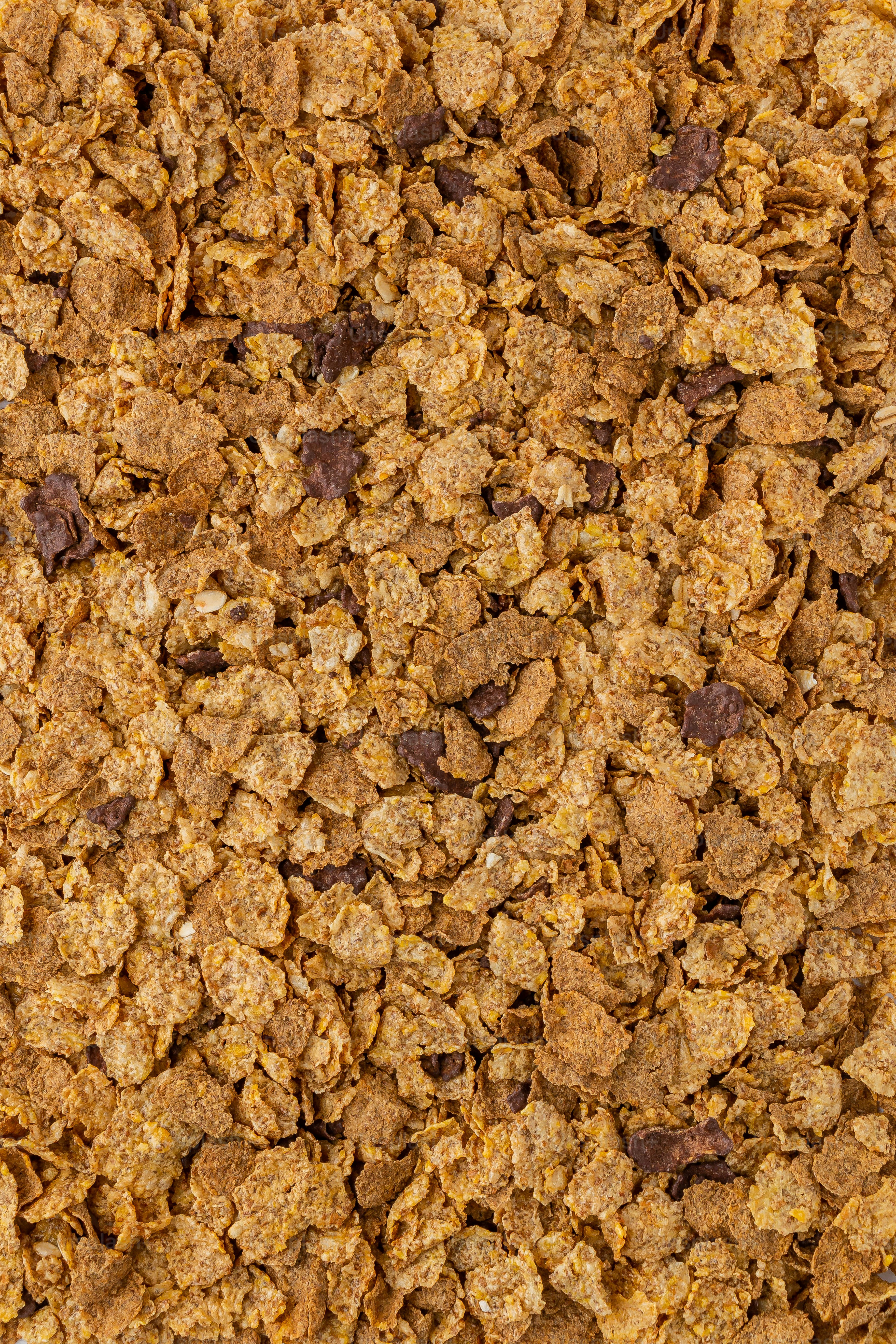 a close up of a mixture of cereal