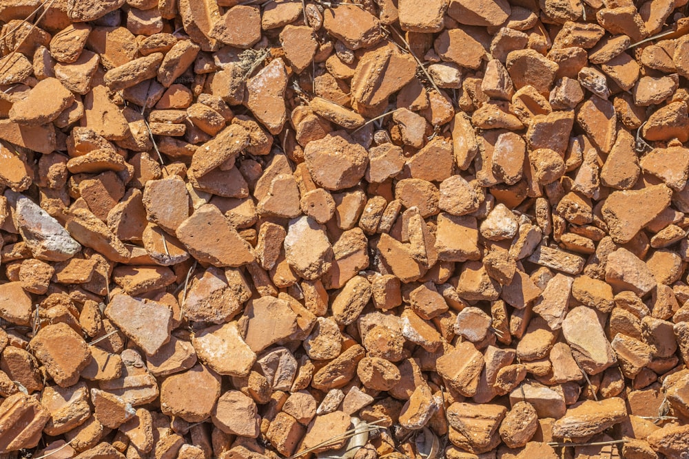 a close up of a pile of rocks