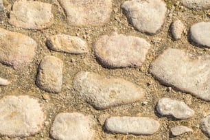 um close up de rochas e sujeira no chão