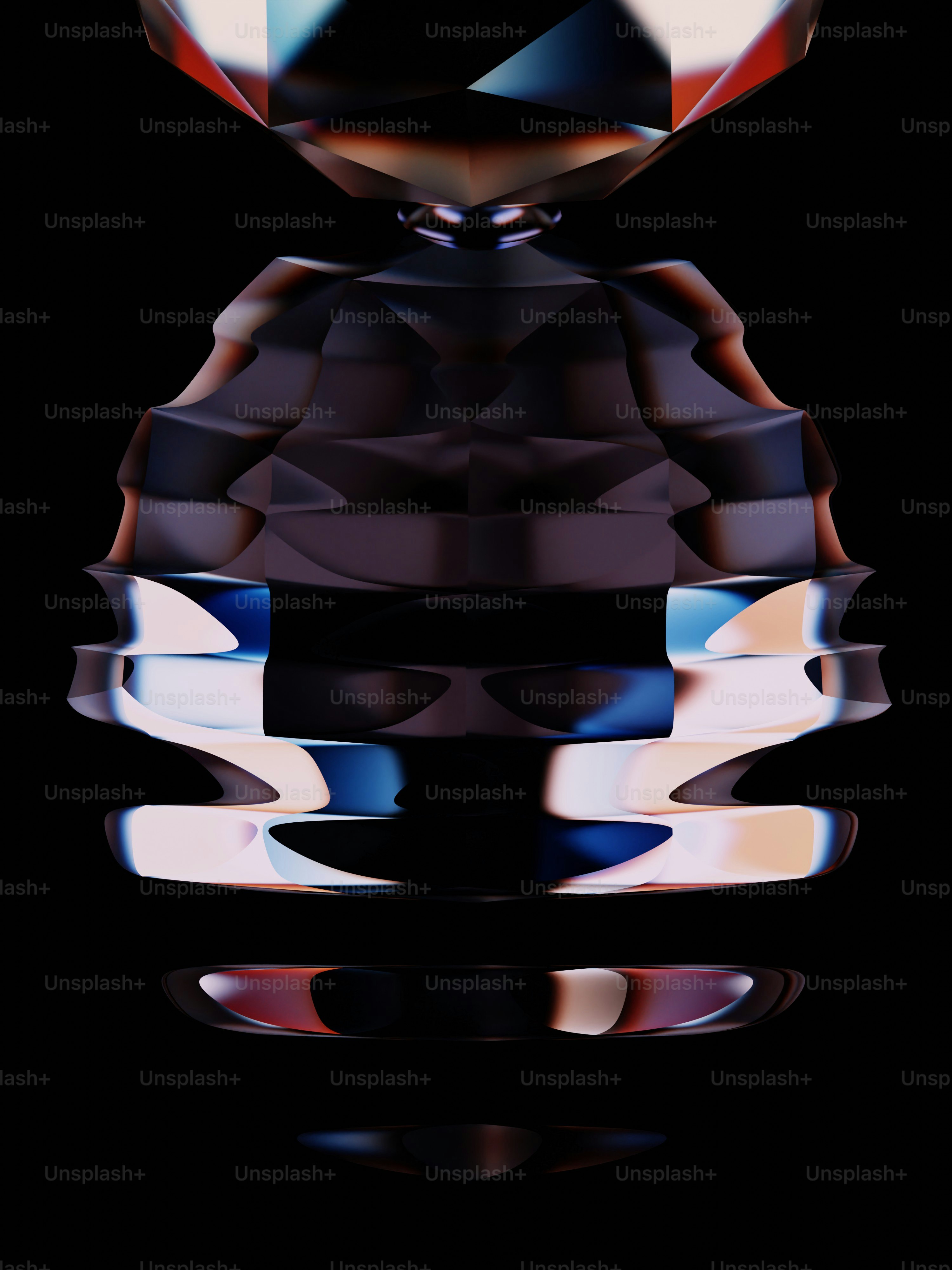 a diamond is shown on a black background