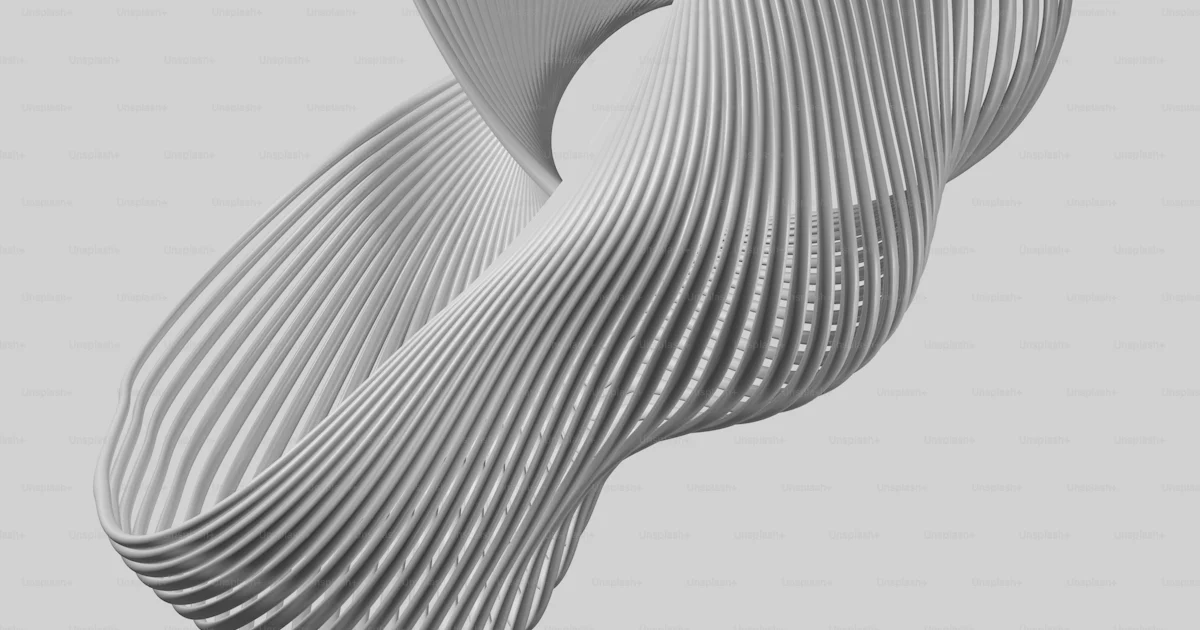 Example Wavy Object A white object with wavy lines on it photo – Resource database™ Image ...