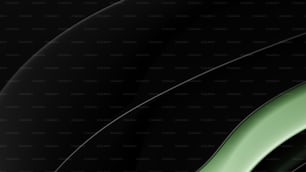 a black and green abstract background with curves