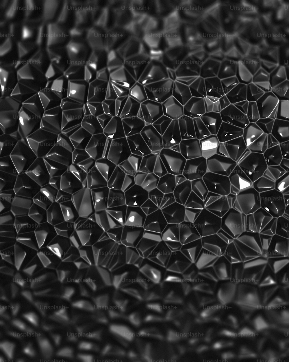 a black and white photo of a bunch of cubes