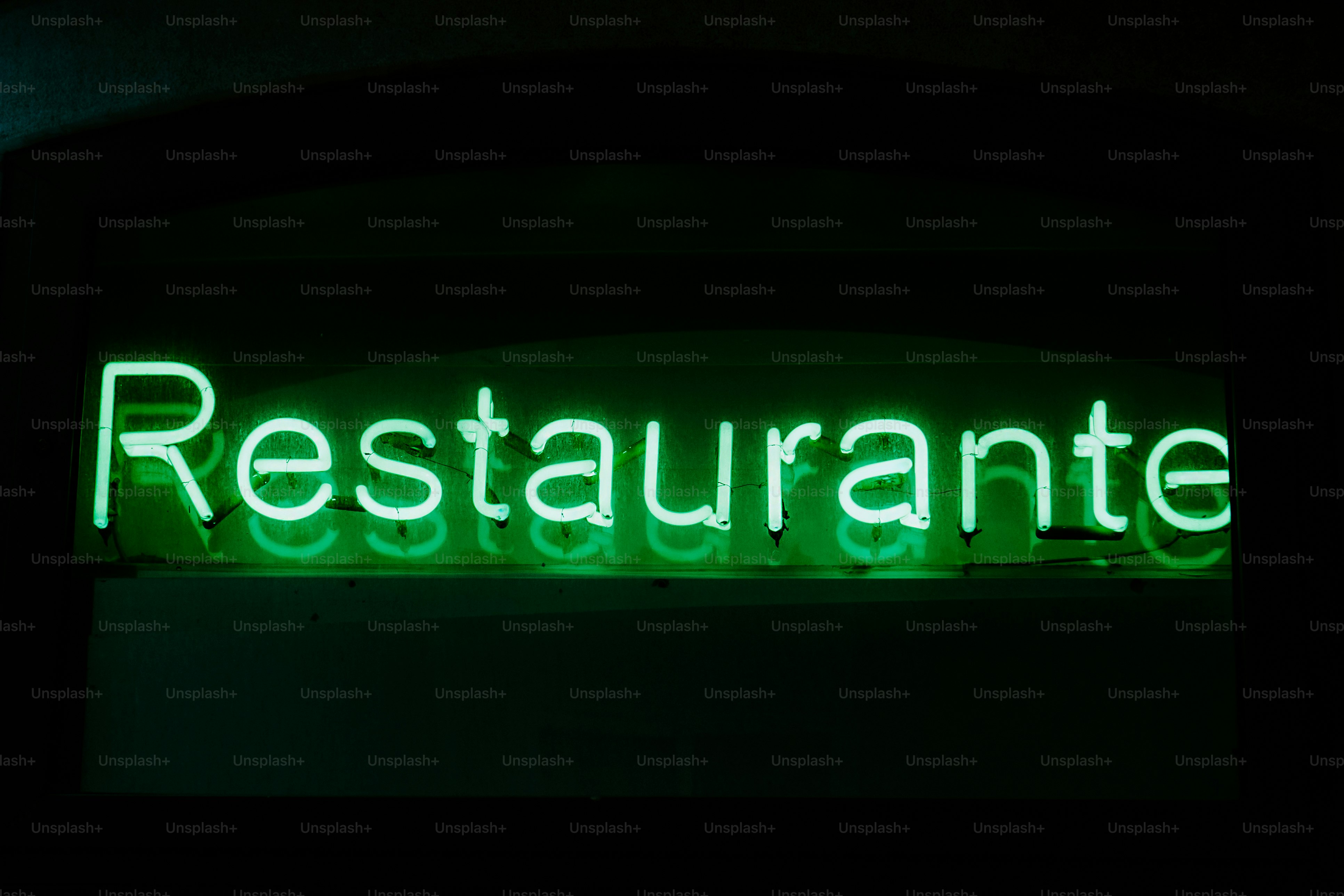 Green neon sign \