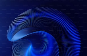 a blue abstract background with a spiral design