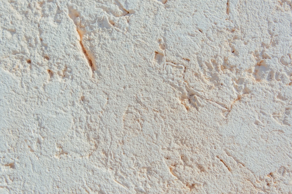 un gros plan d’un mur avec de la peinture blanche