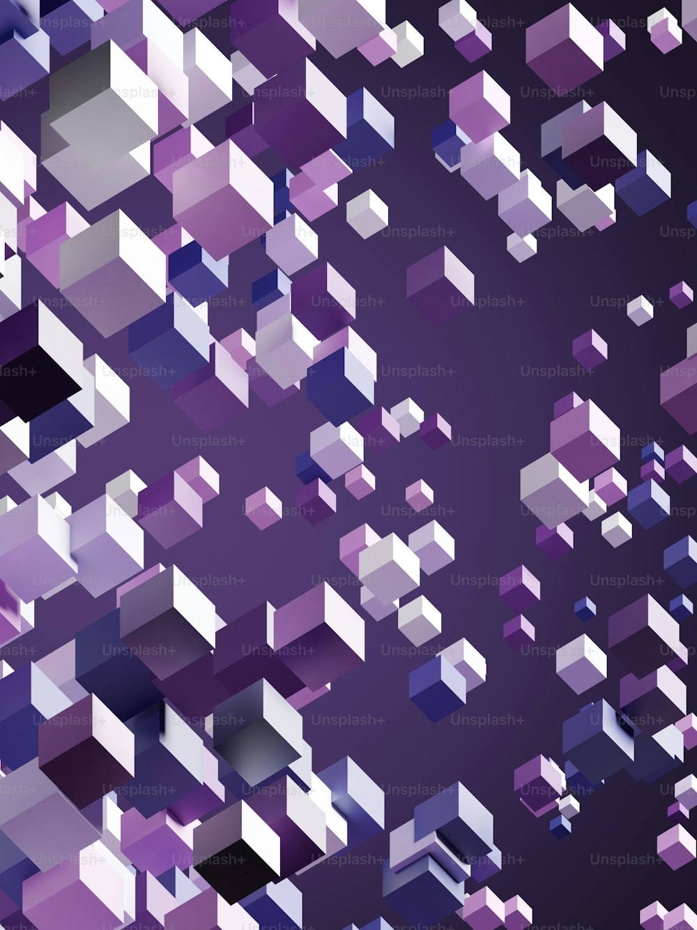 抽象的な紫色の背景に正方形と長方形