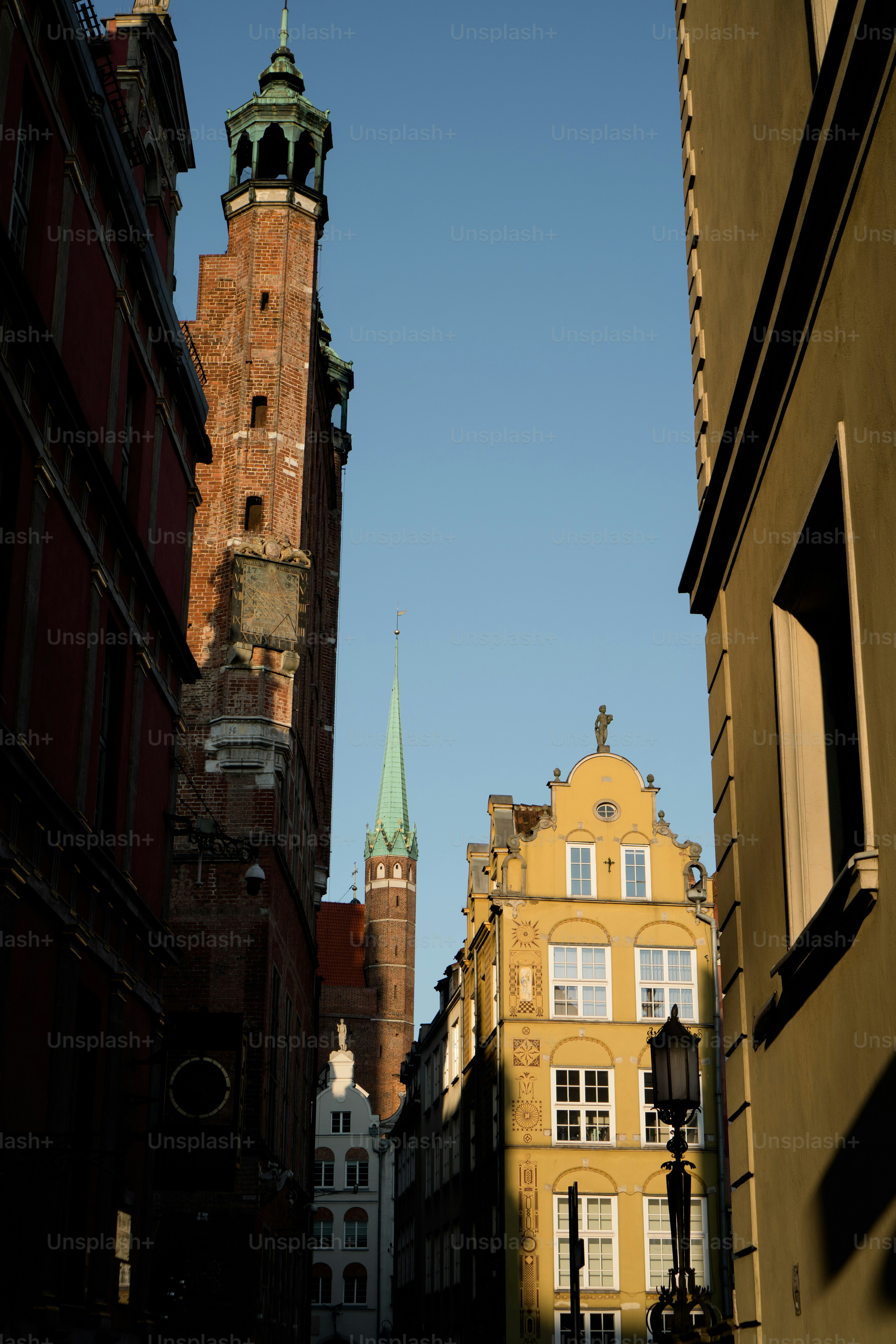 a tall tower with a clock on top of it