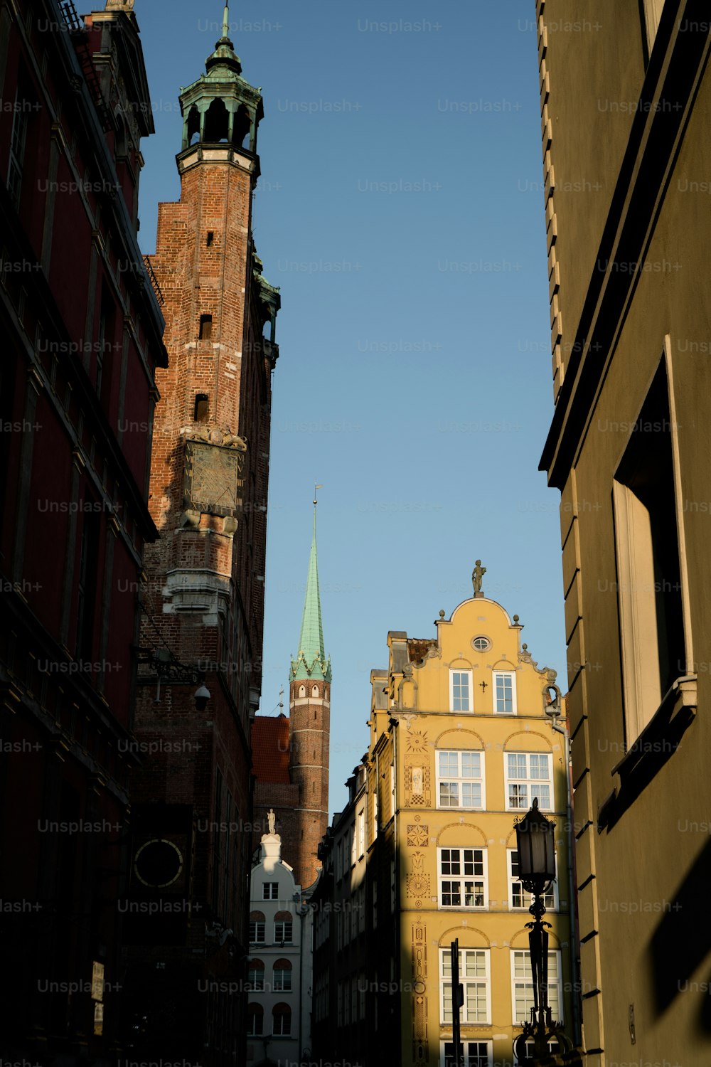 a tall tower with a clock on top of it