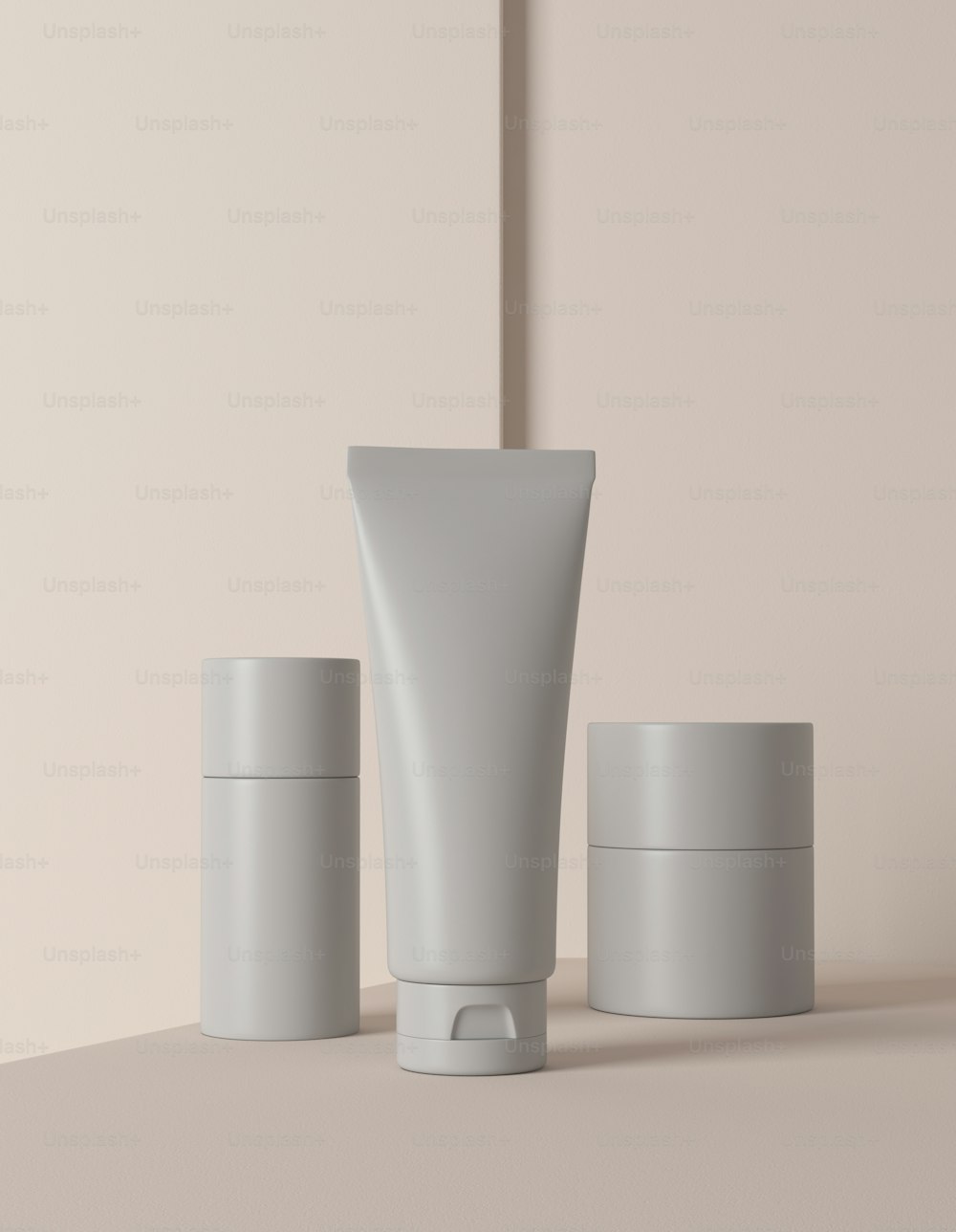 a couple of white containers sitting on top of a table