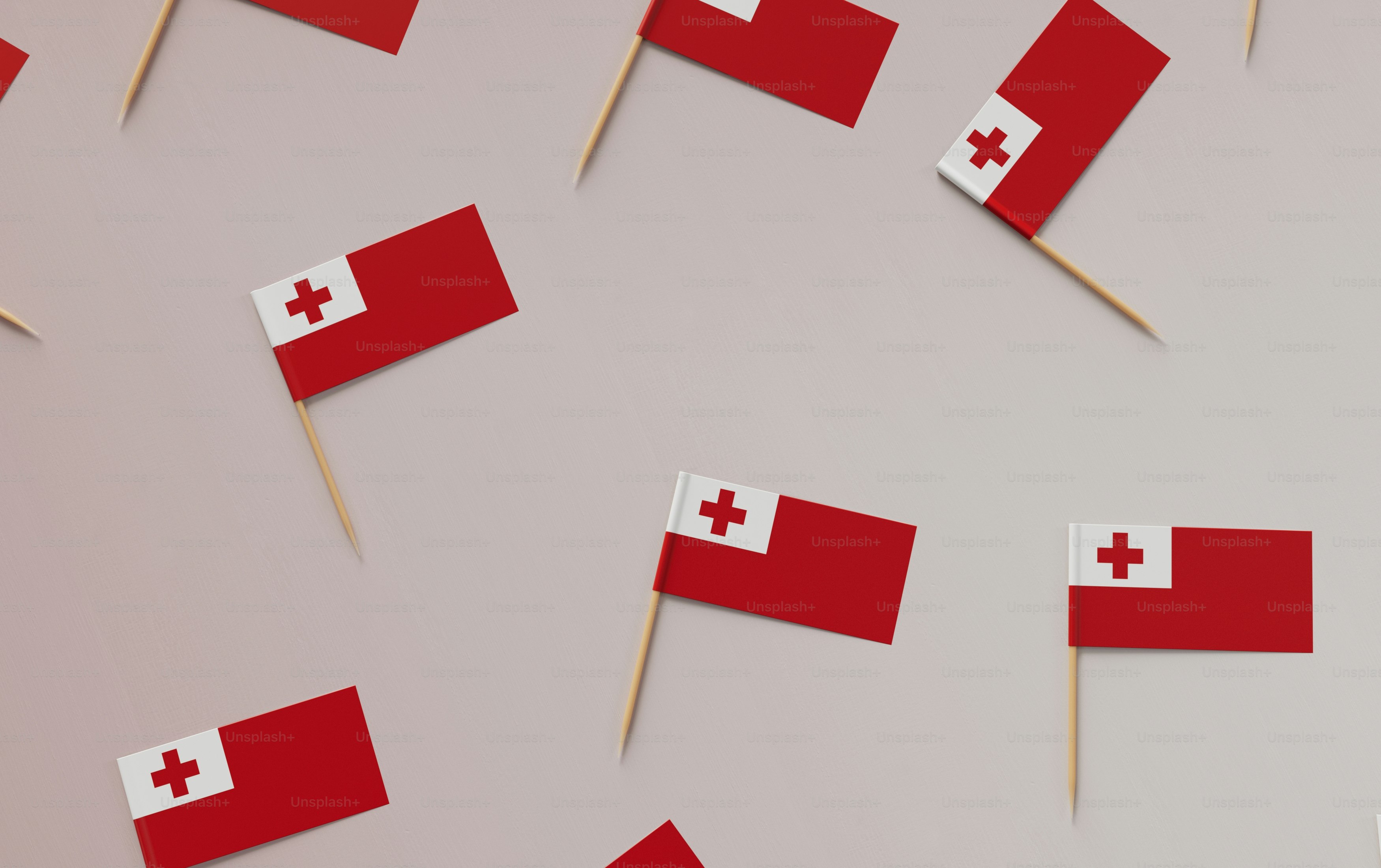 toothpicks with flags of different countries on them