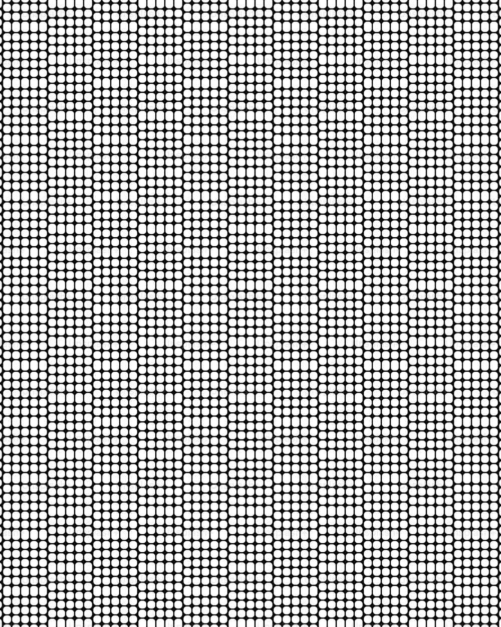 Un patrón en blanco y negro de cuadrados pequeños